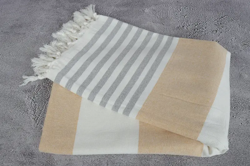 Wedding Favors, Embroidered Towel, Sand-resistant Turkish towel for the beach, Beach Towel Bulk, Bride Gift, 68x36 Cotton Striped Terry Towel - 6