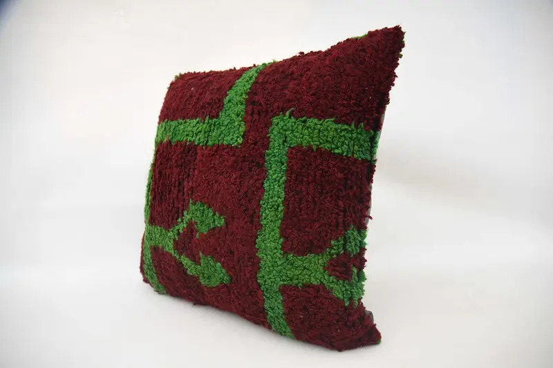 Cushion Cover, Garden Pillow Cover, Turkish Kilim Pillow, Interior Designer Pillow, Pillow for Couch, 24x24 Red Pillow Case, Custom Cushion Case - 3