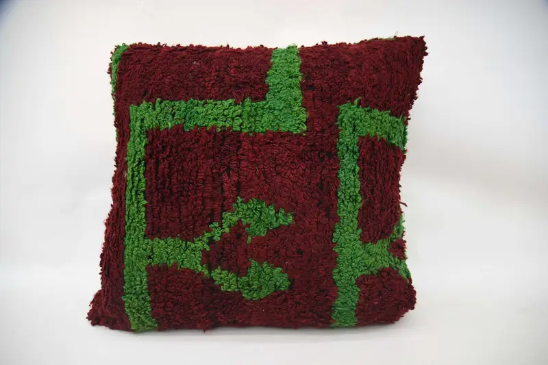 Cushion Cover, Garden Pillow Cover, Turkish Kilim Pillow, Interior Designer Pillow, Pillow for Couch, 24x24 Red Pillow Case, Custom Cushion Case - 4