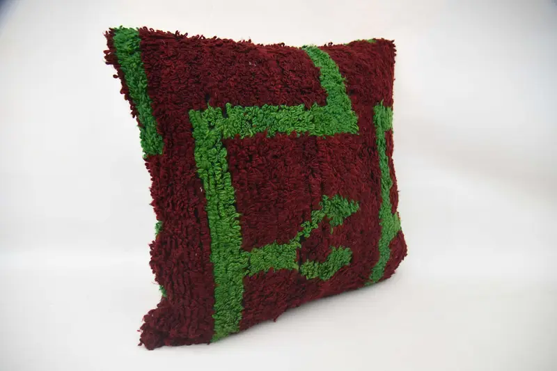 Cushion Cover, Garden Pillow Cover, Turkish Kilim Pillow, Interior Designer Pillow, Pillow for Couch, 24x24 Red Pillow Case, Custom Cushion Case - 2