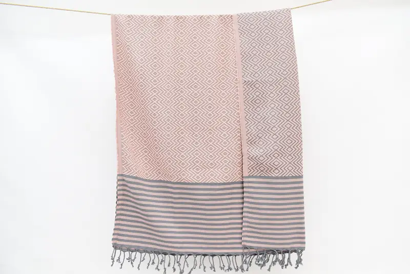Turkish bath towel, 70x40 Cotton Diamond Towel, Bridemaids Beach Towel, Thin towel, Personalised Gift, Housewarming Gift, Peshtemal Towel USA - 8