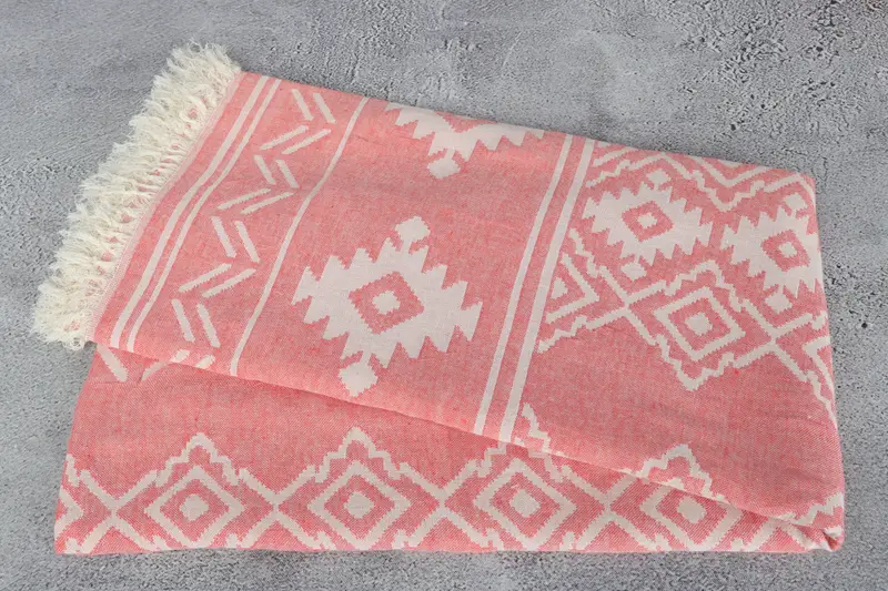 74x40 Cotton Geometric Towel, Turkish hand towel, Turkish Beach Towel Personalized, Monogram Turkish Towel, Wedding Gifts Towel, Engagement Gift - 7