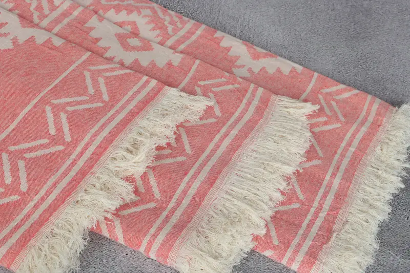 74x40 Cotton Geometric Towel, Turkish hand towel, Turkish Beach Towel Personalized, Monogram Turkish Towel, Wedding Gifts Towel, Engagement Gift - 6
