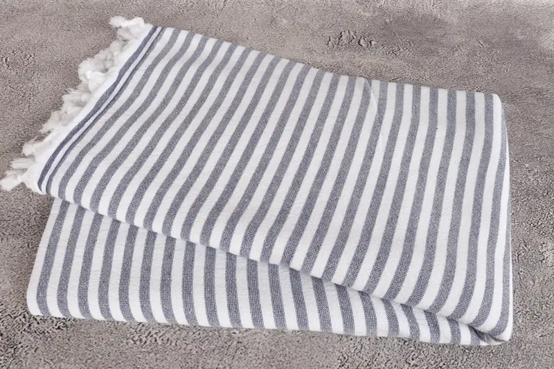 Monogrammed Beach Towel, Beach Towel Gift, Grandma Gift, Spooky Bachelorette Party Favors, 70x36 Cotton Terry Striped Towel, Gift For Her - 6