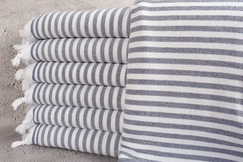 Monogrammed Beach Towel, Beach Towel Gift, Grandma Gift, Spooky Bachelorette Party Favors, 70x36 Cotton Terry Striped Towel, Gift For Her - 1