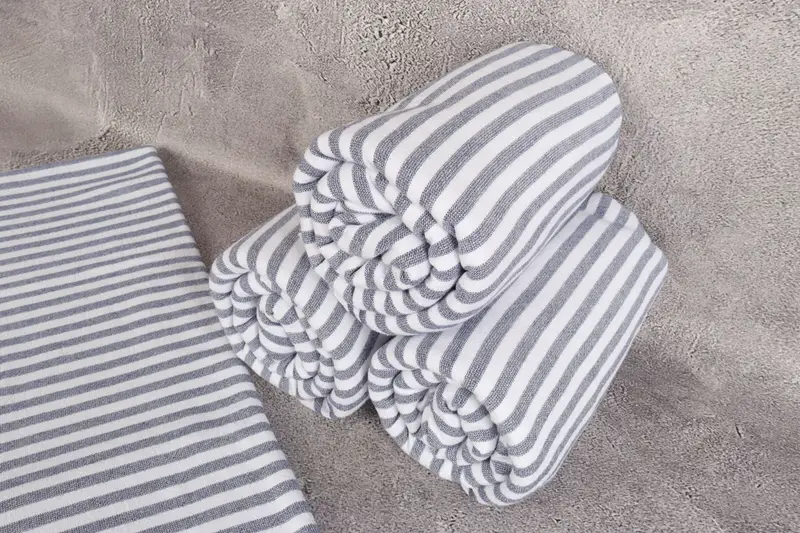 Monogrammed Beach Towel, Beach Towel Gift, Grandma Gift, Spooky Bachelorette Party Favors, 70x36 Cotton Terry Striped Towel, Gift For Her - 8