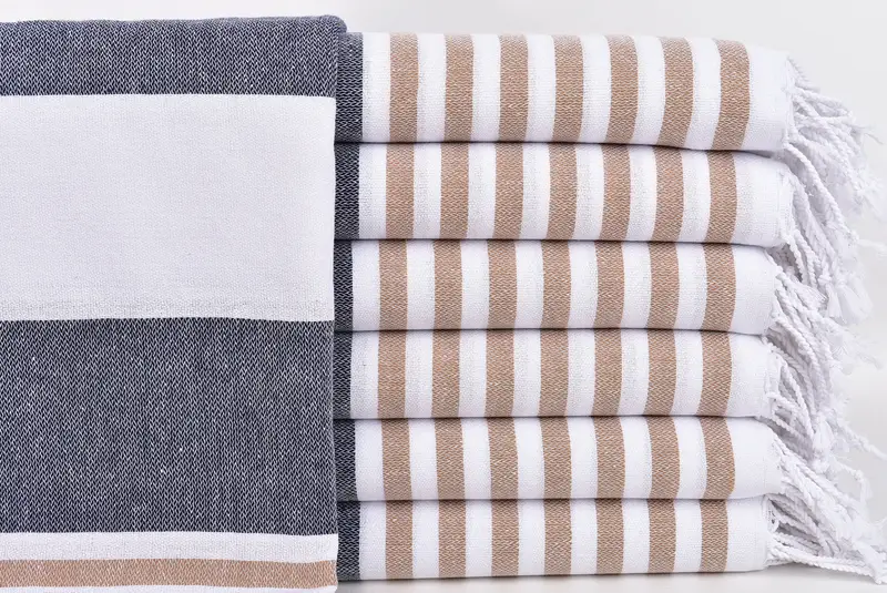 70x40 Cotton Striped Towel, Wedding Favors, Absorbent towel, Custom Gift, Custom Towel Beach, Bachelorette Party Favors Beach, Unique Wedding Gift - 1