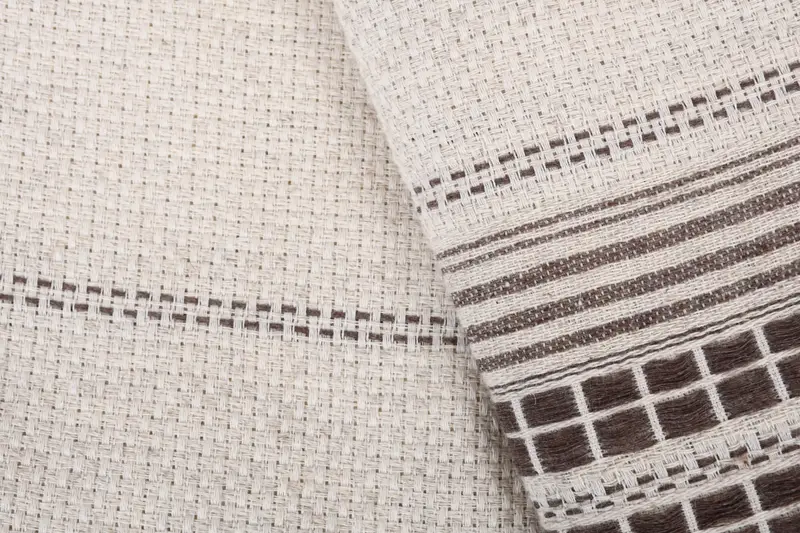 Woven Throw Blanket, Quenn Bedspread, 96x94 Linen Striped Towel, Turkish Cotton Throw Blanket, Throw Blanket Couch, Boho Throw Blankets - 6