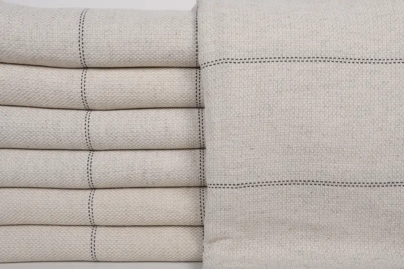 Woven Throw Blanket, Quenn Bedspread, 96x94 Linen Striped Towel, Turkish Cotton Throw Blanket, Throw Blanket Couch, Boho Throw Blankets - 2