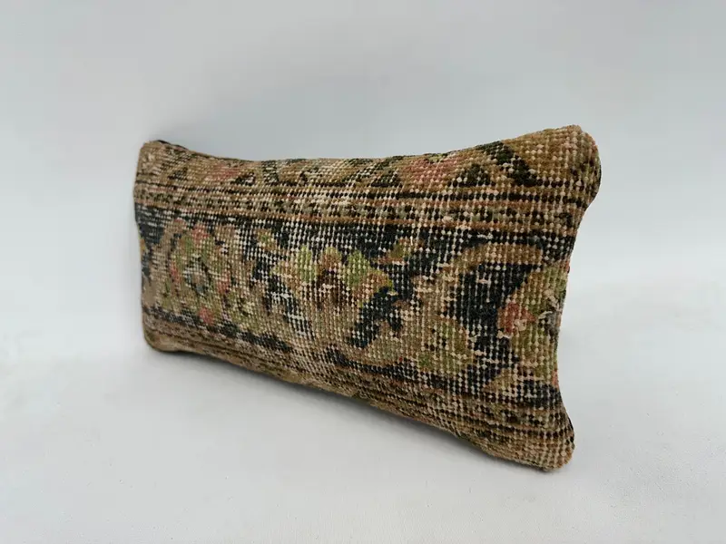 8x16 Green Pillow Sham, Pillow for Sofa, Gift Pillow, Farmhouse Pillow, Accent Cushion Case, Garden Cushion, Ethnical Kilim Rug Pillow, Pillow Sham - 4