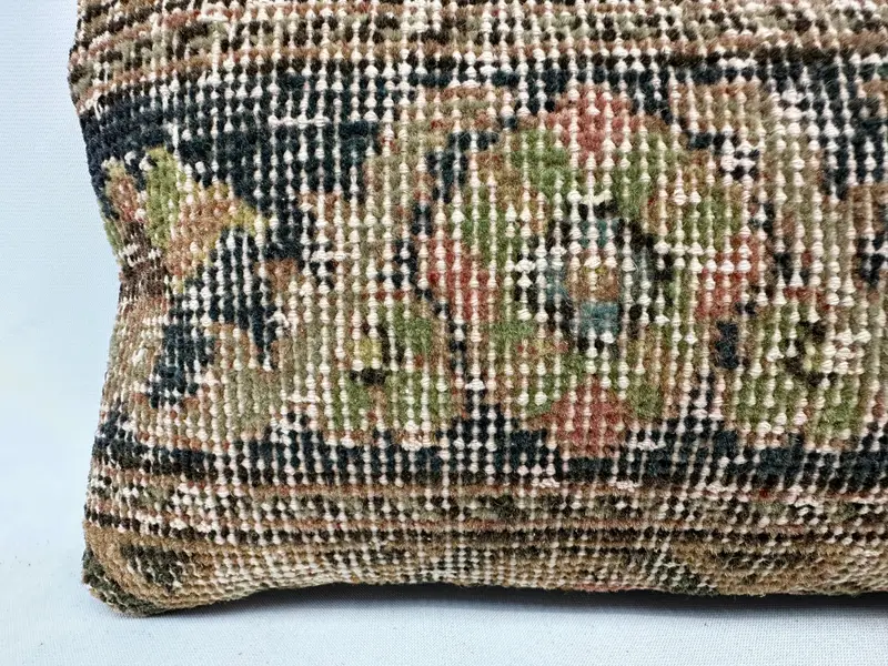 8x16 Green Pillow Sham, Pillow for Sofa, Gift Pillow, Farmhouse Pillow, Accent Cushion Case, Garden Cushion, Ethnical Kilim Rug Pillow, Pillow Sham - 2