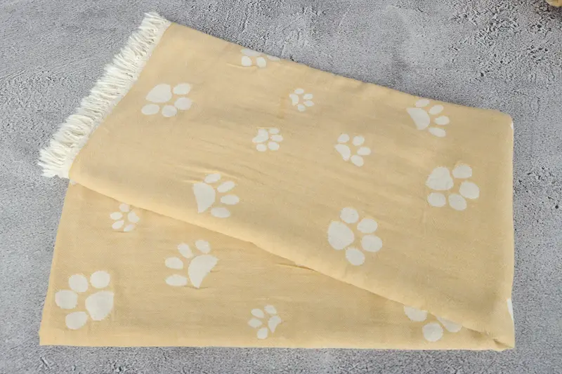 Turkish beach towel, Personalized Beach Towel, 70x36 Cotton Paw Design Towel, Boyfriend Christmas Gift, Bridesmaid Gift Towel, Best Wedding Gift - 7