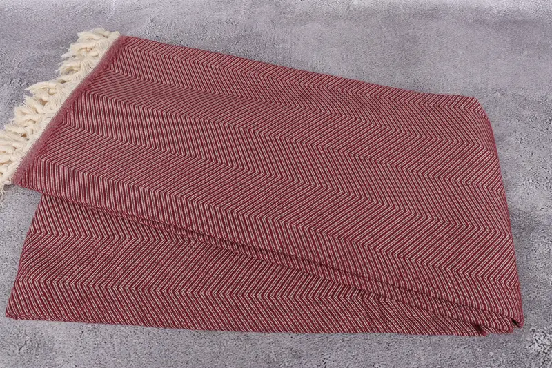 Custom Blanket, Monogram Blanket, Turkish Beach Blanket, 84x68 Cotton Zig zag Towel, Custom Shower Curtain, Gift For Her, Decorative Blanket - 6