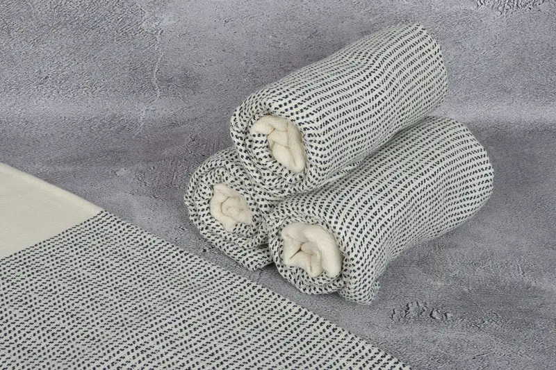Travel towel, 70x40 Cotton Diamond Towel, Bridesmaid Gifts, Gift For Bride, Lightweight Turkish towel, Beach Bachelorette Party Decorations - 8