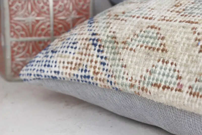 12x12 Beige Pillow, Wholesale Cushion Case, Kilim Pillow Cover, Vintage Kilim Throw Pillow, Vintage Kilim Pillow, Armchair Pillow Case, Pillow Cover - 7
