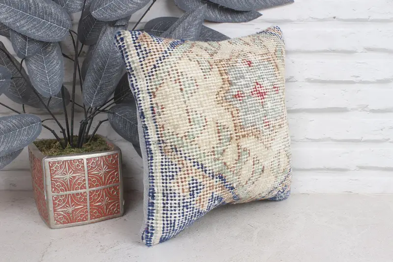 12x12 Beige Pillow, Wholesale Cushion Case, Kilim Pillow Cover, Vintage Kilim Throw Pillow, Vintage Kilim Pillow, Armchair Pillow Case, Pillow Cover - 4