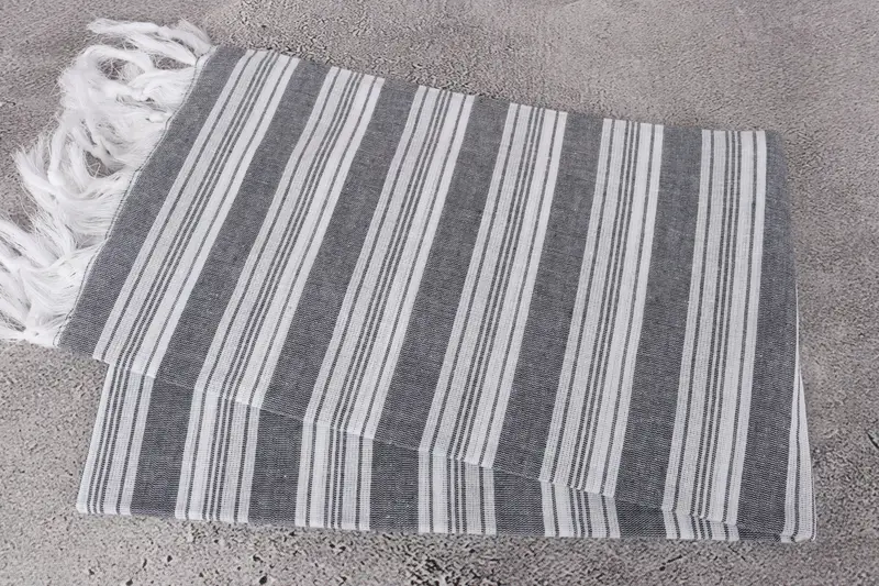 Holiday Towel, Bath towel, 70x40 Cotton Striped Towel, Bridesmaid Gift, Bachelor Bachelorette Party Favors, Turkish bath towel for spa, Grandma Gift - 6