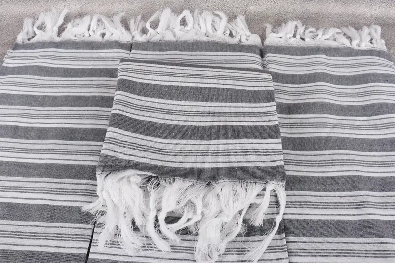 Holiday Towel, Bath towel, 70x40 Cotton Striped Towel, Bridesmaid Gift, Bachelor Bachelorette Party Favors, Turkish bath towel for spa, Grandma Gift - 4