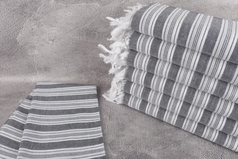 Holiday Towel, Bath towel, 70x40 Cotton Striped Towel, Bridesmaid Gift, Bachelor Bachelorette Party Favors, Turkish bath towel for spa, Grandma Gift - 2