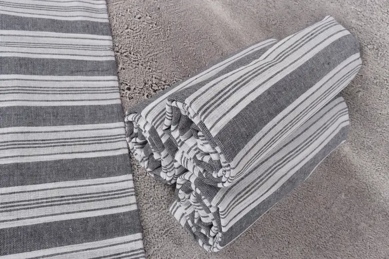 Holiday Towel, Bath towel, 70x40 Cotton Striped Towel, Bridesmaid Gift, Bachelor Bachelorette Party Favors, Turkish bath towel for spa, Grandma Gift - 8