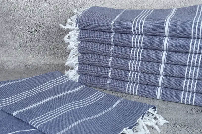 Bridesmaid Gifts, Embroidery Towel, 70x40 Cotton Striped Towel, Home Gift, Housewarming Gift, Custom Wedding Gifts, Embroidered Turkish Towel - 2
