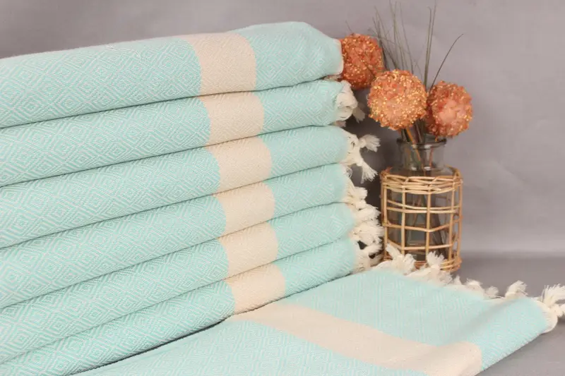 Personalized Hand Towel Mint Cotton 20x36 Inches, Bath Towel