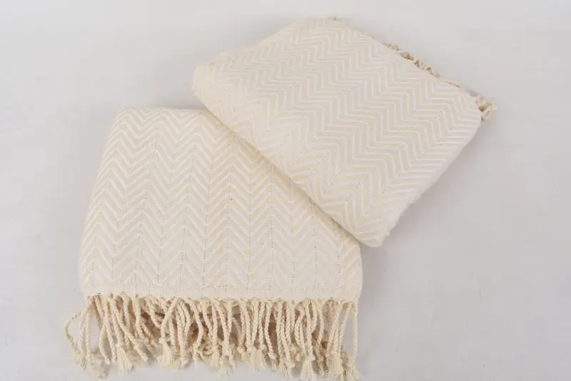 Custom Wedding Gifts, Custom Towel, Large Turkish Towel, Birthday Gift, 70x40 Cotton Zig zag Towel, Luxury Turkish Bath Towel, Oversized Beach Towel - 7