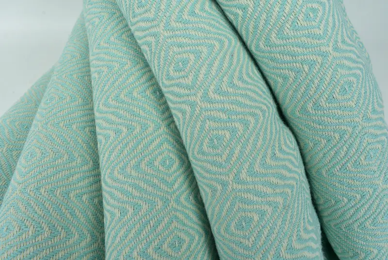 Cotton towel, Bachelorette Party Gifts Bridesmaids, 70x40 Cotton Zigzag Diamond Towel, Best Wedding Gift, Bridal Shower Favors, Valentines Day Gift - 5