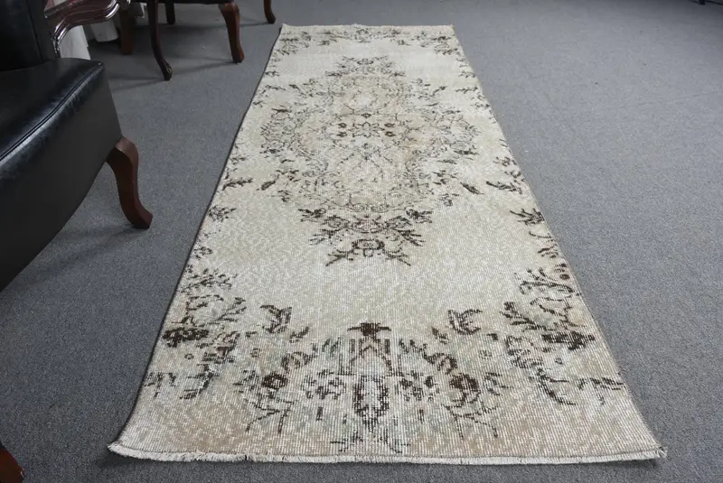 Alfombra Elegante Beige 8x8,2ft Diseño Abstracto