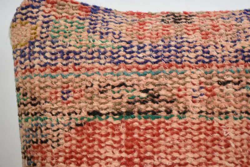 Farmhouse Pillow, 12x12 Red Pillow, Antique Pillows, Cushion Case, Ethnical Kilim Rug Pillow, Vintage Kilim Throw Pillow, Couch Cushion Case - 2