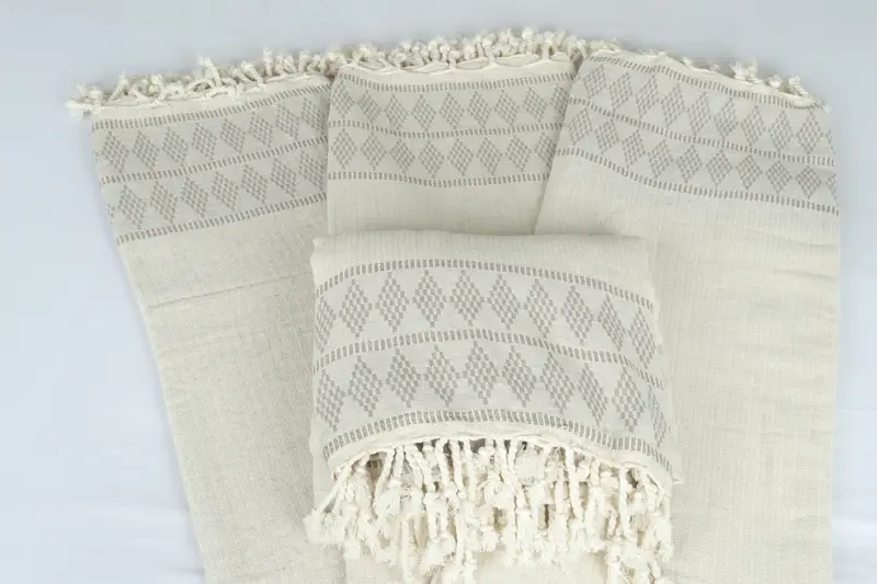 Düğün iyilikleri, boho atma battaniyeleri, kişiselleştirilmiş hediyeler, Türk yatak örtüsü, 100x88 keten Kilim Tasarım Havlusu, Özel Plaj Battaniyesi, En İyi Düğün Hediyesi - 5