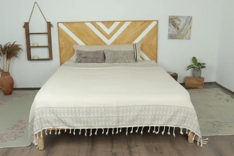 Düğün iyilikleri, boho atma battaniyeleri, kişiselleştirilmiş hediyeler, Türk yatak örtüsü, 100x88 keten Kilim Tasarım Havlusu, Özel Plaj Battaniyesi, En İyi Düğün Hediyesi - 1