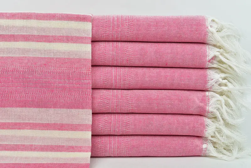 Quick-dry peshtemal, Unique Gift, Sand-resistant towel, Beach Towel Gift, Cancun Bachelorette Party Gift Ideas, 68x40 Cotton Striped Towel - 1