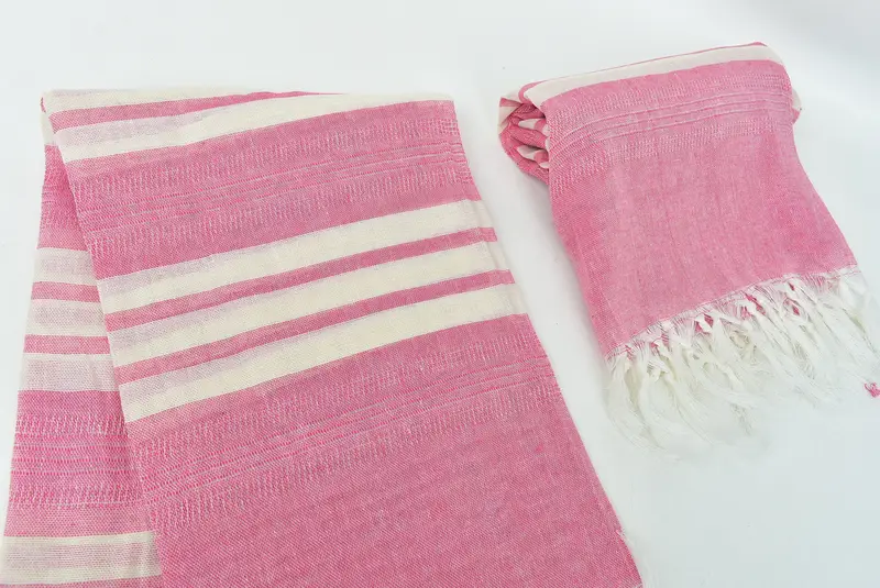 Quick-dry peshtemal, Unique Gift, Sand-resistant towel, Beach Towel Gift, Cancun Bachelorette Party Gift Ideas, 68x40 Cotton Striped Towel - 7