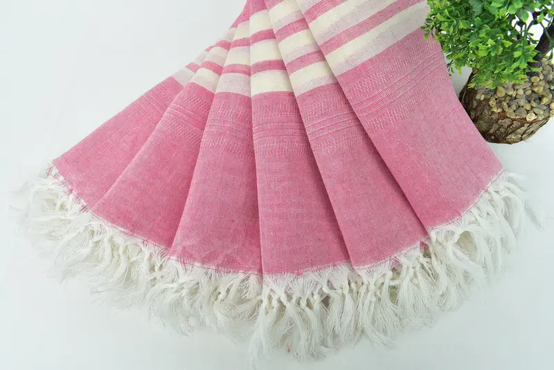 Quick-dry peshtemal, Unique Gift, Sand-resistant towel, Beach Towel Gift, Cancun Bachelorette Party Gift Ideas, 68x40 Cotton Striped Towel - 4