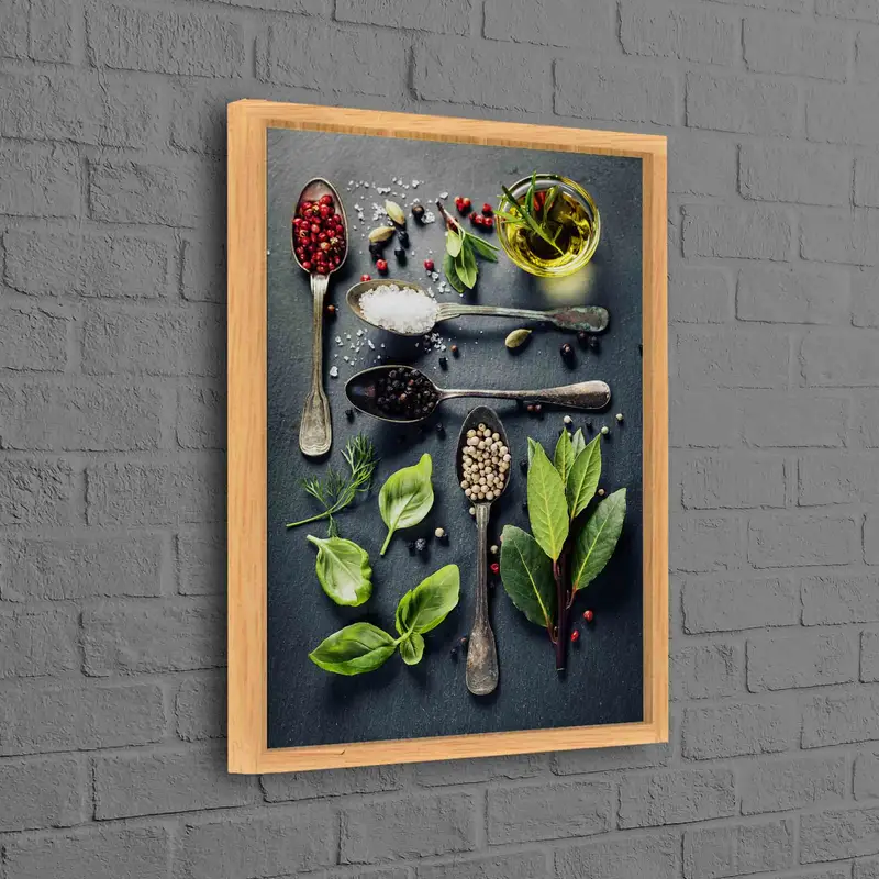 Elegant Spices Photo Canvas: Contemporary Kitchen Art