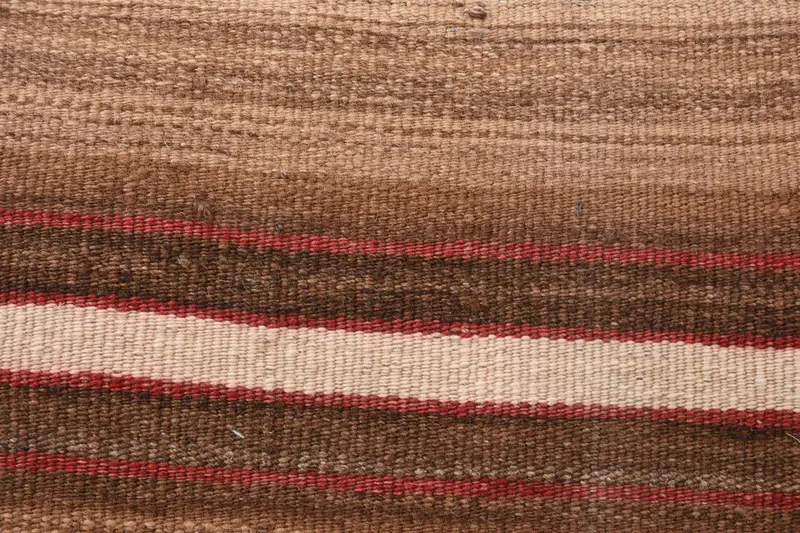 Wool Kilim Pillow Cushion, Turkish Kilim Pillow, Pillow for Sofa, Throw Kilim Pillow, 16x48 Brown Pillow Sham, Pillow Cover - 3