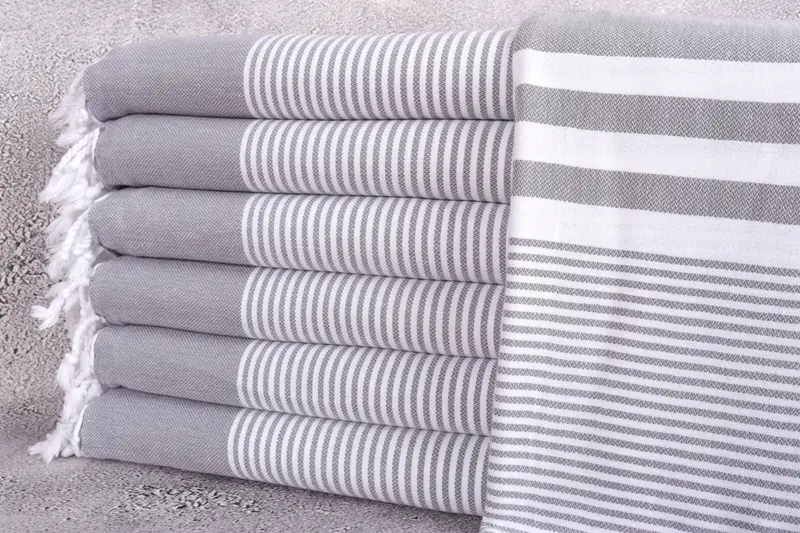Gifts For Him, Absorbent towel, Beach Theme Bachelorette Party Gifts, Custom Wedding Gift, 70x40 Cotton Striped Towel, Bridal Shower Favor - 1