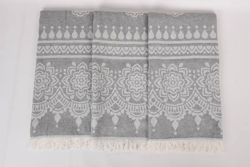 Best Friend Gift, Bridemaids Beach Towel, Bridal Shower Gifts, 74x36 Cotton Floral Patterned Towel, Yoga Towel, Bridesmaid Gift Towel, Summer Gift - 8