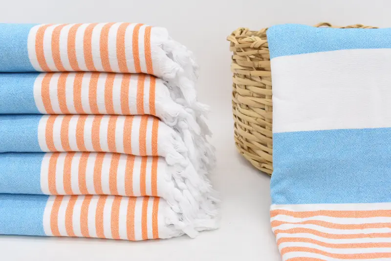 Travel towel, Absorbent Turkish towel, Custom Gifts, Embroidered Towel, Luxury Turkish peshtemal beach towel, 68x36 Cotton Striped Terry Towel