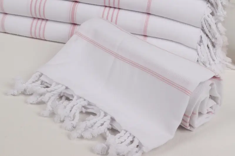 Wedding Favors, 70x40 Cotton Striped Towel, Boyfriend Christmas Gift, Kids Beach Towel, Bridesmaid Gift, Sand-free towel, Family Gift Basket - 4