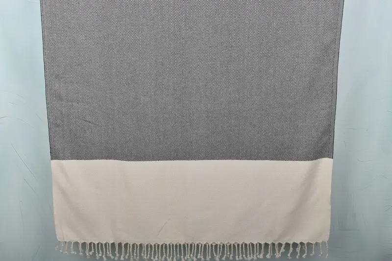 Bridesmaid Gifts, Scarf Towel, Grandma Gift, 70x36 Cotton Zig zag Towel, Best Beach Towel, Organic Turkish towel, Bachelorette Party Gifts For Bride - 1