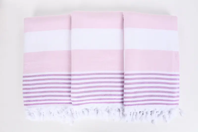 Peshtemal Towel, Gift For Bride, Absorbent towel, 68x36 Cotton Striped Terry Towel, Gift For Him, Scarf Towel, Wedding Anniversary Gift, Guest Towel - 7