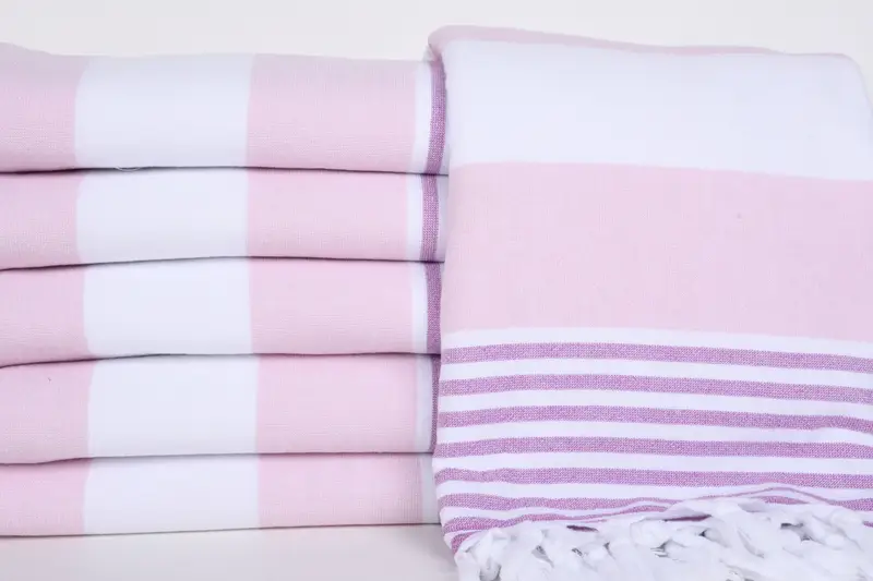 Peshtemal Towel, Gift For Bride, Absorbent towel, 68x36 Cotton Striped Terry Towel, Gift For Him, Scarf Towel, Wedding Anniversary Gift, Guest Towel - 1