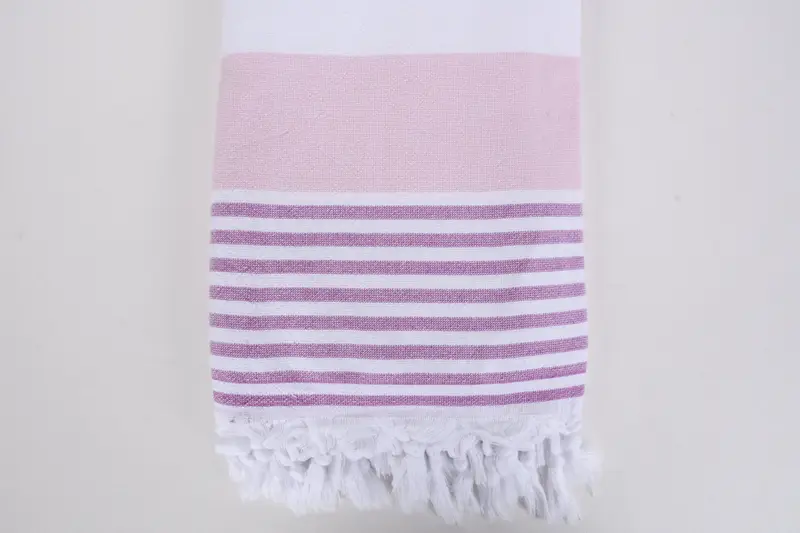 Peshtemal Towel, Gift For Bride, Absorbent towel, 68x36 Cotton Striped Terry Towel, Gift For Him, Scarf Towel, Wedding Anniversary Gift, Guest Towel - 3