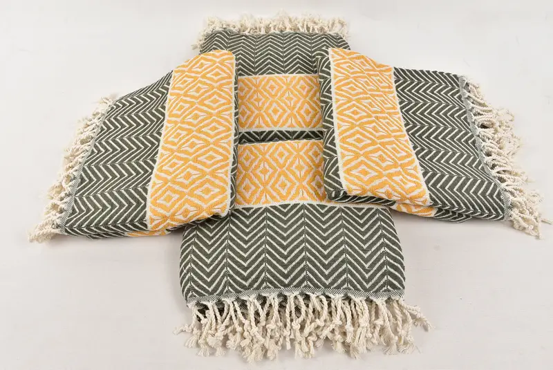 70x40 Cotton Chevron Towel, Wedding Gift, Handmade Turkish Towel, Valentines Day Gift Idea, Turkish Towel Beach, Kids Beach Towel, Gift For Him - 6