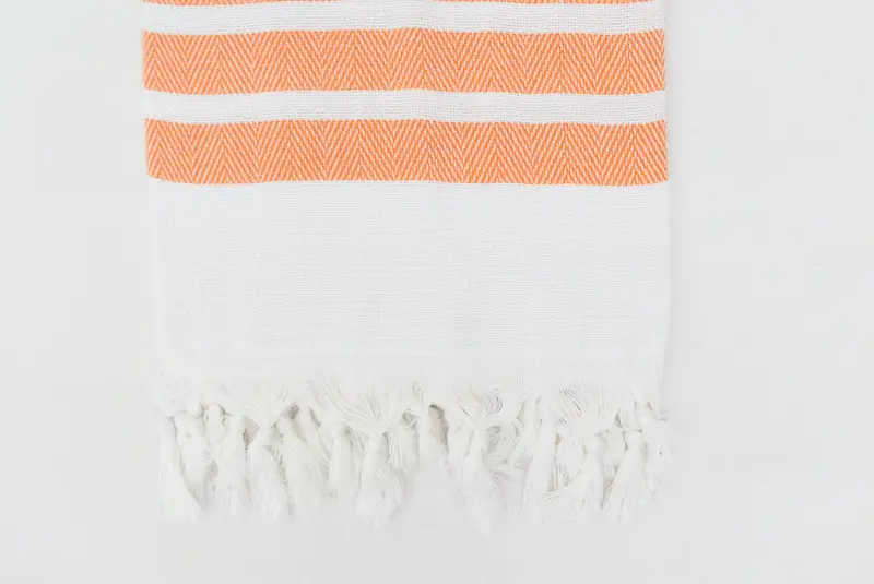 Peshtemal Towel, Bridemaids Beach Towel, Towel With Name, Turkish bath towel, Birthday Gift, Organic towel, 70x40 Cotton Herringbone Towel - 5