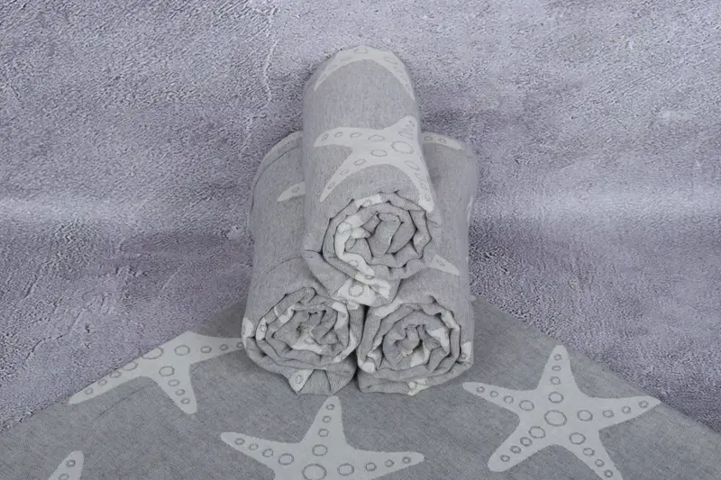 Wedding Gift For Bride, Sand-free towel, Travel towel, Bridal Shower Gift, 70x40 Cotton Starfish Patterned Towel, Bachelorette Favors Beach - 8