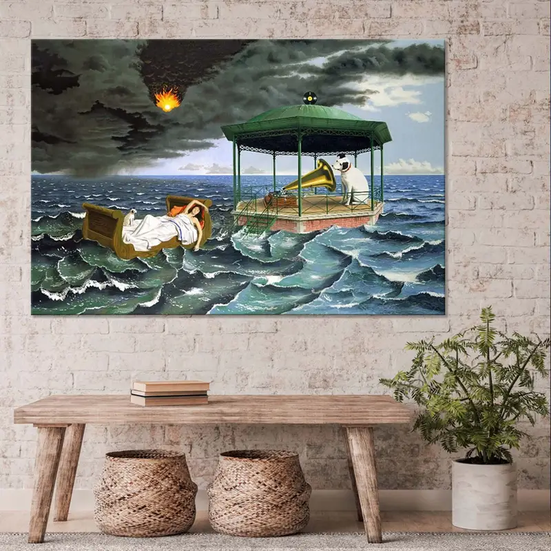 Dominique Appia, Sürrealizm Duvar Sanatı, Deniz Maddesi Duvar Sanatı, Sihirli Gerçekçilik, Gerçeküstü Sanat, Appia Baskı, Entre Les Trous Duvar Sanatı, Büyük Duvar Sanatı, - 1
