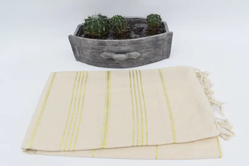 Xmas Gifts, Turkish towel, 70x40 Linen Striped Towel, Handwoven organic Turkish towel for spa, Turkish Towel Beach, Large Turkish Towel - 3